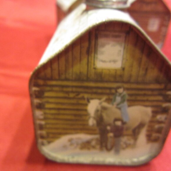 VTG 1984 TIN LOG CABIN VERMONT MAPLE SYRUP EMPTY 16.9 FL OZ CONTAINER $EACH - Picture 9 of 12